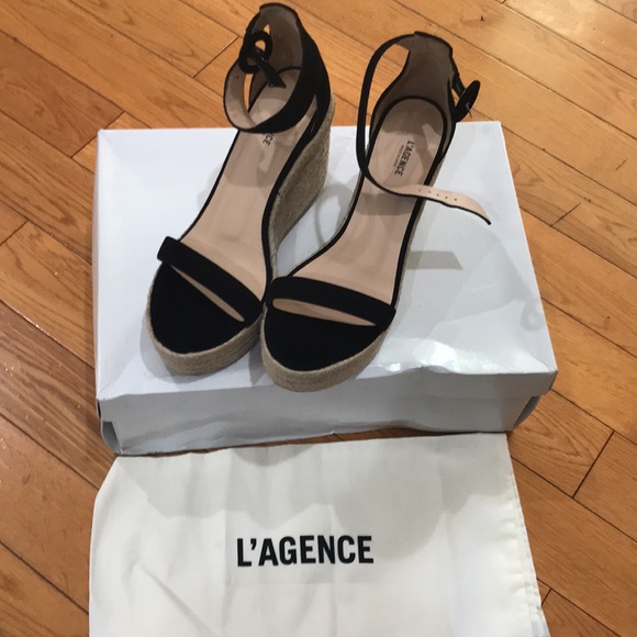 L'AGENCE Elysee Wedge in Black, Size: EU 39.5 - Picture 8 of 13